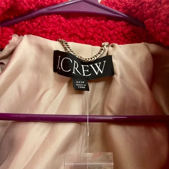 NWT JCrew Petite teddy sherpa lady coat - Picture 11 of 12